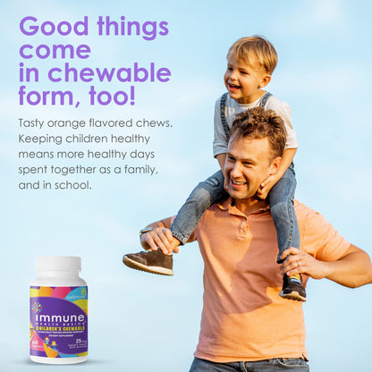 Immune Health Basics Children's Chewable Tablets | Wellmune Beta Glucan Immunity for Kids