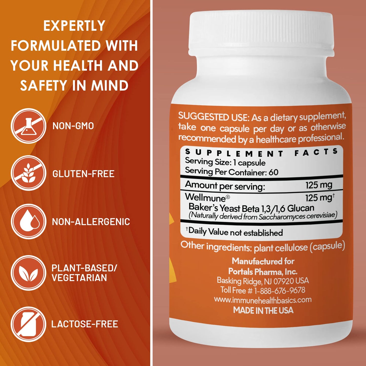 Immune Health Basics Ultra Strength Immunity - Beta Glucan 125 mg