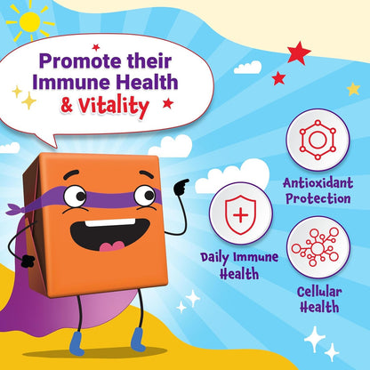 Immune Health Super Chews for Kids | Vitamin C, D, Zinc & Elderberry