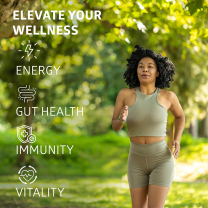 Premium 10-in-1 Immune Support Supplement with Elderberry & Probiotics – 60 Veg Caps