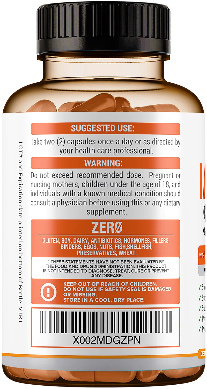 10-in-1 Immune Support (No Fillers) | Vitamin C, Zinc & Probiotics | 60-Day Supply