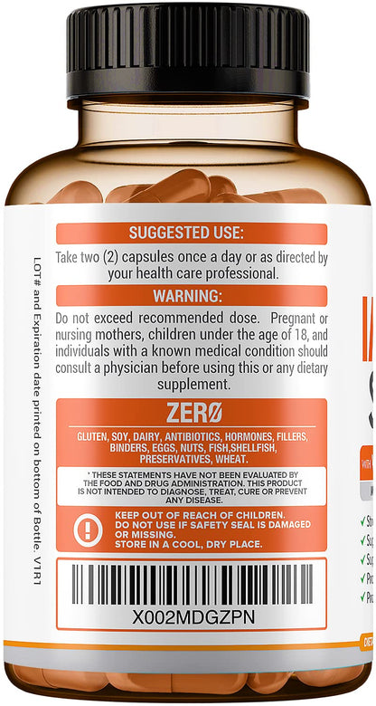 10-in-1 Immune Support (No Fillers) | Vitamin C, Zinc & Probiotics | 60-Day Supply