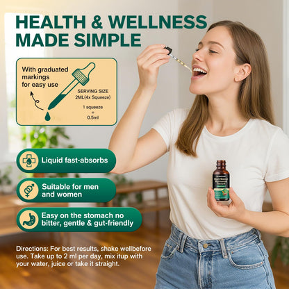 Black Walnut Wormwood Tincture for Gut Health – Gentle Digestive Support (2 oz)