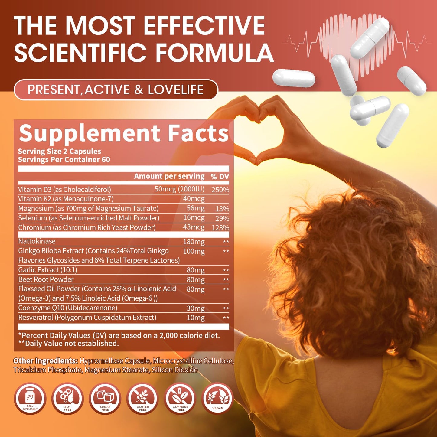 Magnesium Taurate Capsules 12-in-1 Complex – Heart & Immune Support, 120 Capsules