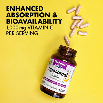 BlueBonnet Nutrition Liposomal Vitamin C 1000 mg – Immune & Joint Support, 180 Veg Capsules