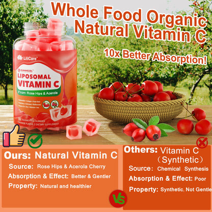 Liposomal Vitamin C Gummies 1000mg for Adults & Kids 9+ | Immune Support