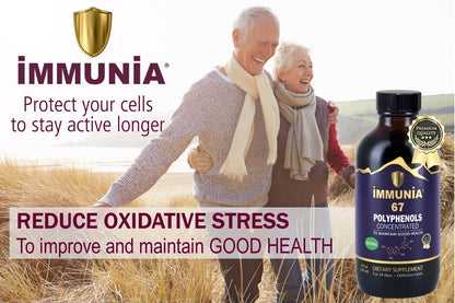 Immunia 67 Polyphenols: Elderberry Concentrate & Antioxidant Fruits – 24-Day Supply