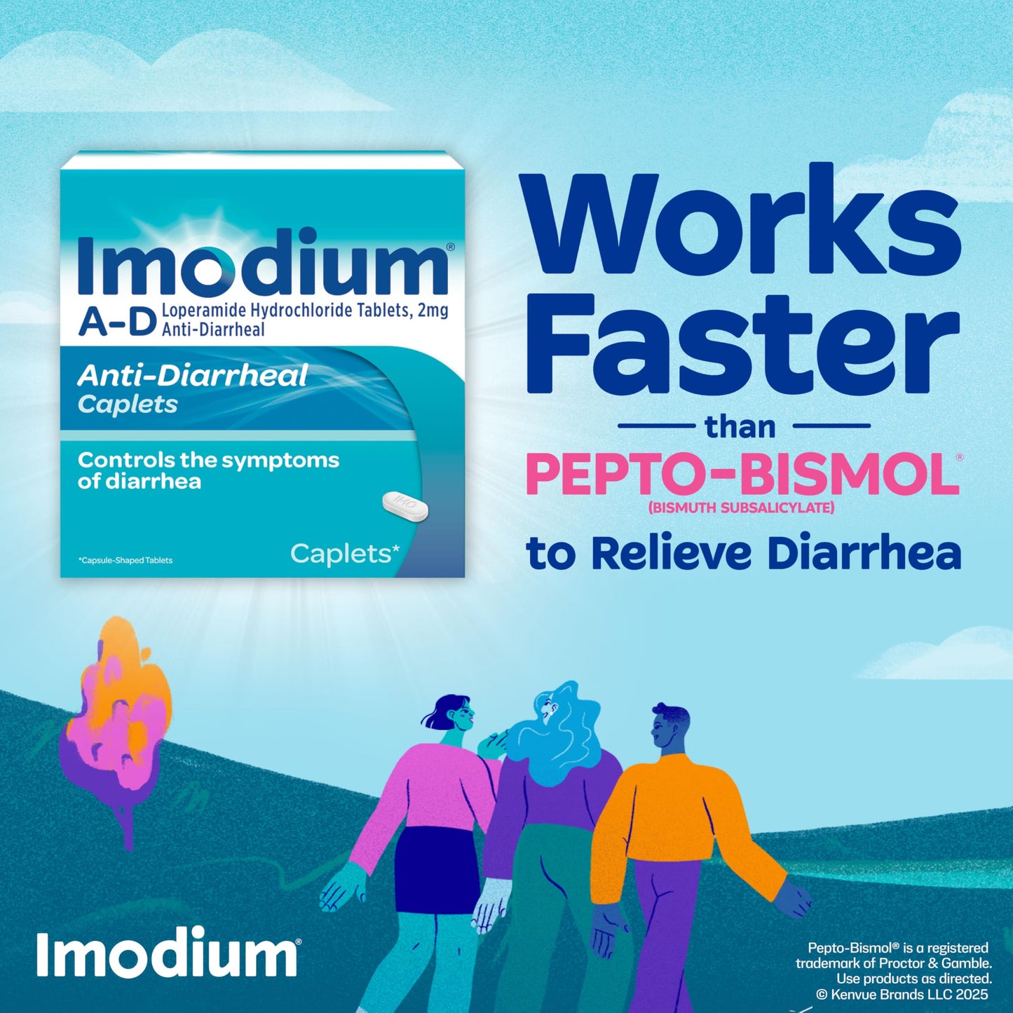 Imodium A-D Caplets – Fast Diarrhea Relief (Loperamide HCl), 24 Count