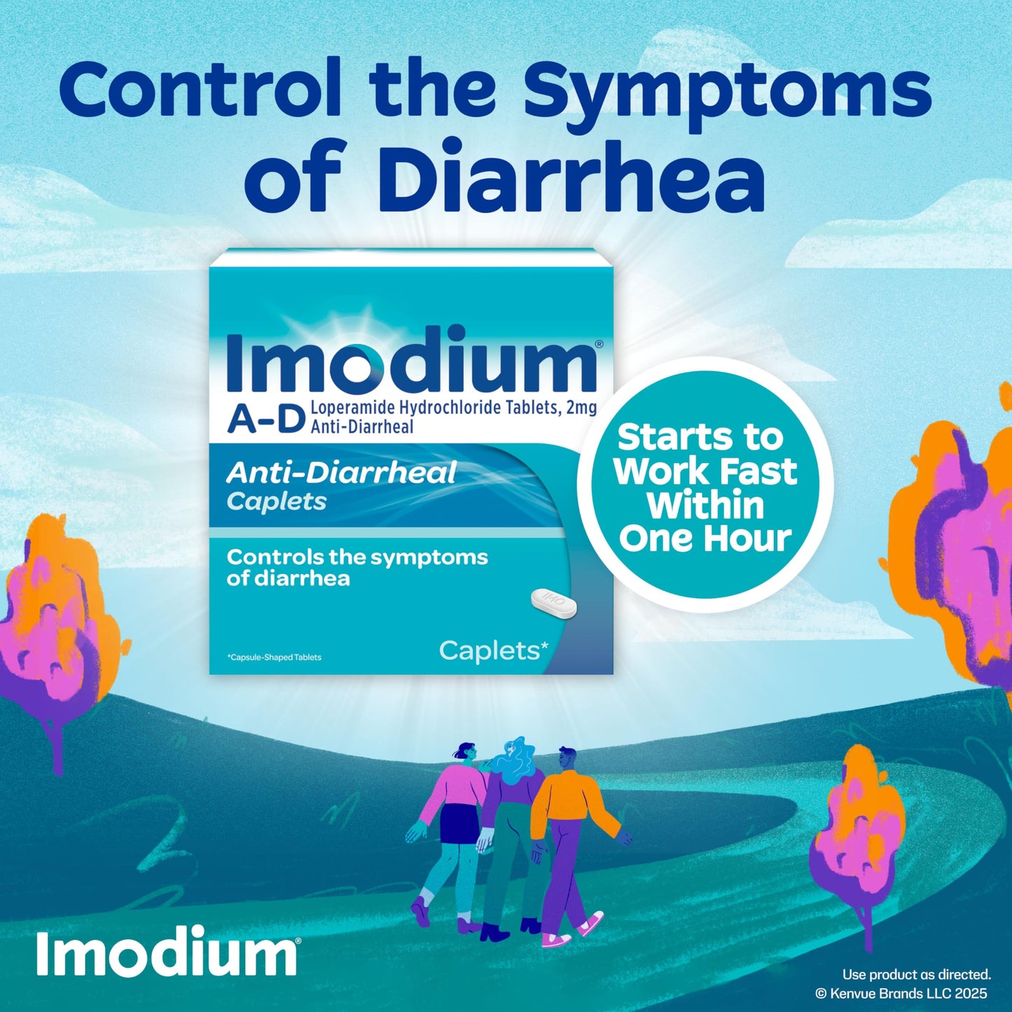Imodium A-D Caplets – Fast Diarrhea Relief (Loperamide HCl), 24 Count