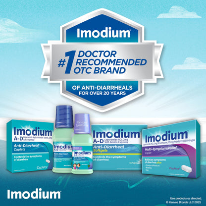 Imodium A-D Caplets – Fast Diarrhea Relief (Loperamide HCl), 24 Count