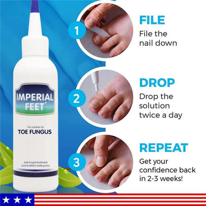 Imperial Feet Toe & Toenail Fungus Treatment – FDA Registered, Extra Strength Nail Care (USA)