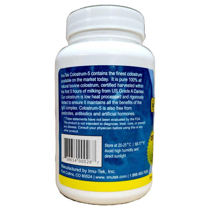 ImuTek Colostrum Powder – 120 Capsules | Pure Bovine Colostrum