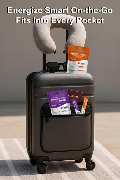 Go Wise On The Go Multivitamin Powder – 14 Vegan Daily Packets, Berry Flavor, Gluten-Free