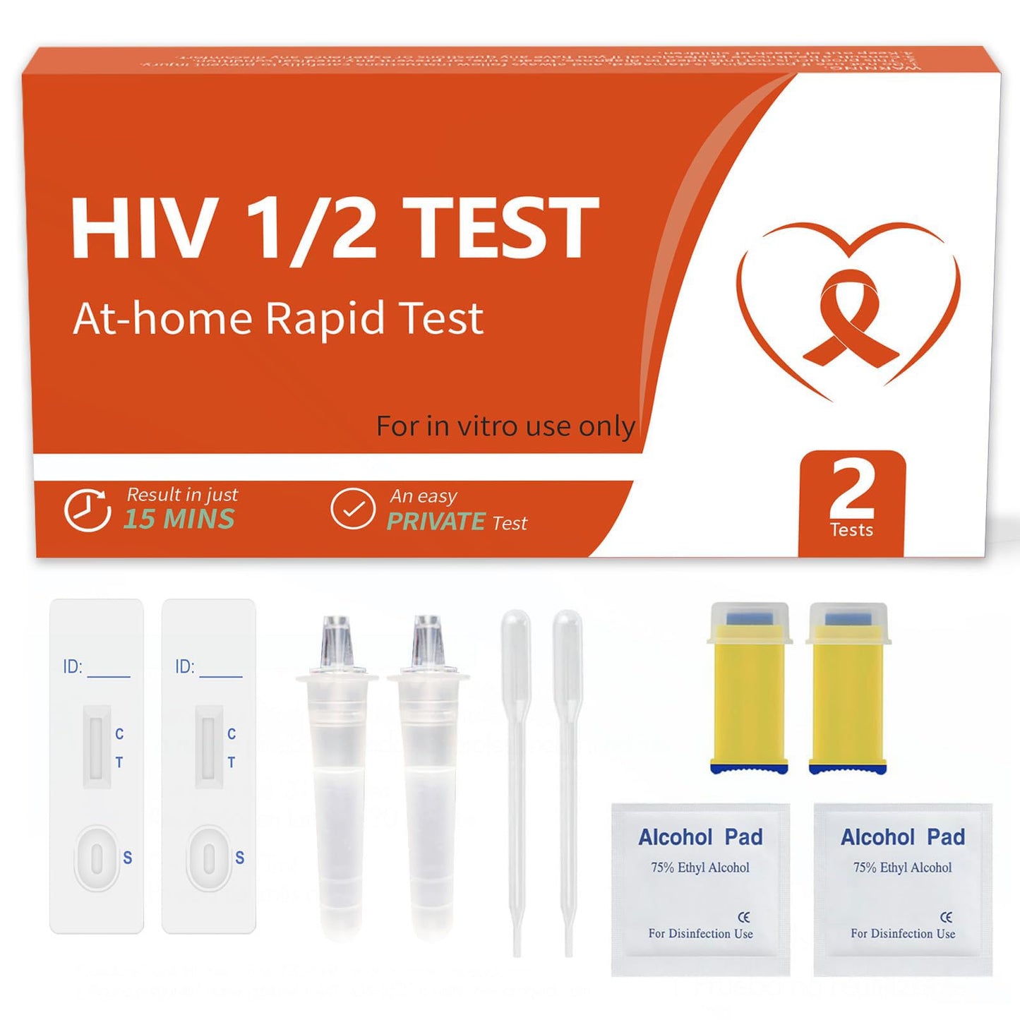 In-Home HIV Test 1/2 – Rapid & Accurate Results | Self Test at Home