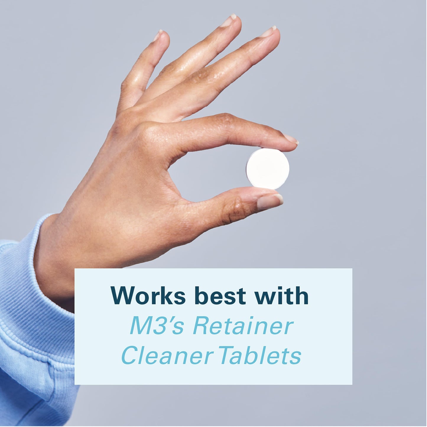 Denture Bath Case & Retainer Case – Spill-Free Portable Cleaner Kit by M3 Naturals