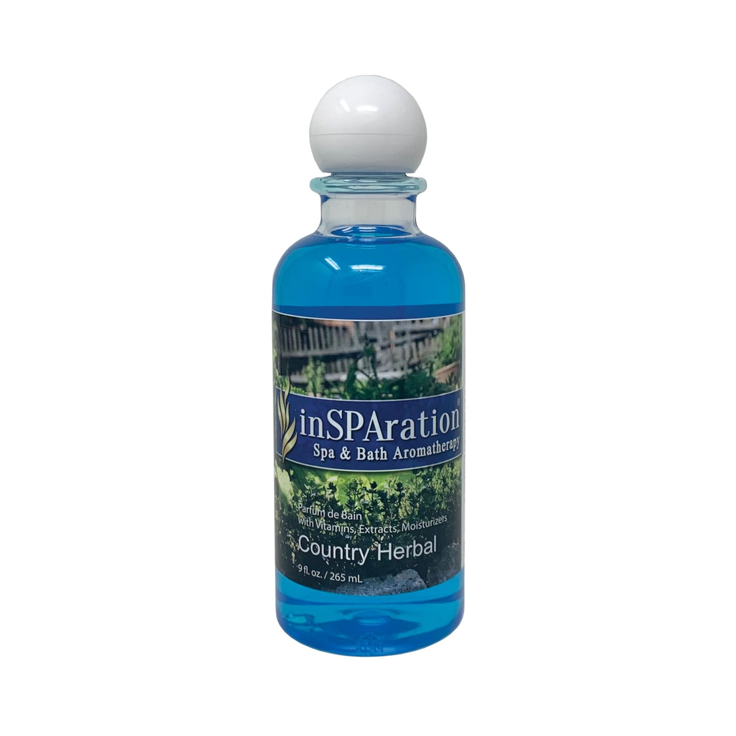 inSPAration Spa & Bath Aromatherapy 113X - 9 oz Country Herbal Blue