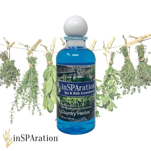 inSPAration Spa & Bath Aromatherapy 113X - 9 oz Country Herbal Blue