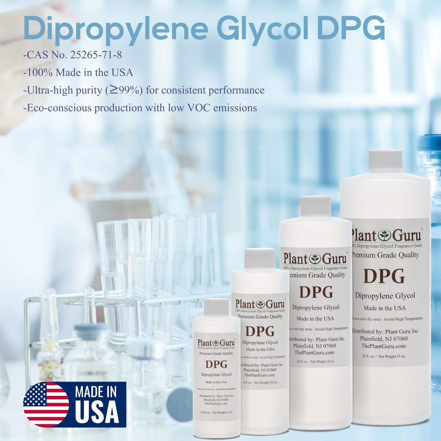 Dipropylene Glycol DPG 4 fl oz – Fragrance Grade Carrier Oil for Incense & Perfume Oils
