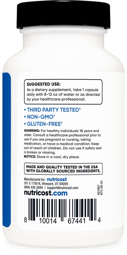 Nutricost Turkesterone 600mg - 120 Capsules | Vegetarian, Non-GMO, Gluten Free