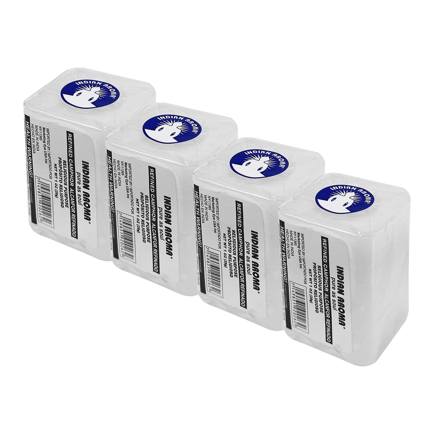 Premium Refined Camphor Blocks (114 g) – Aromatherapy & Puja, India