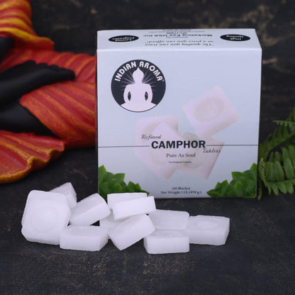 Indian Aroma Refined Camphor Blocks 454g – Puja, Havan & Temple Use