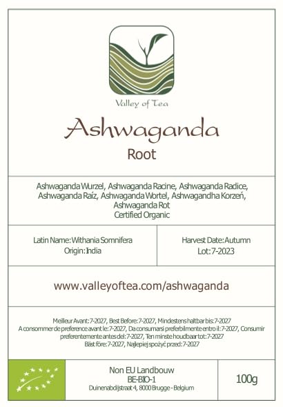 Ashwagandha Organic Root India - For Relexation - Ashwanda Roots - Ashwagonda - Indian Ginseng - Poison Gooseberry - Winter Cherry - Withania Root