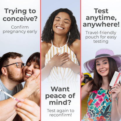 Stop Waiting: Early Detection Pregnancy Test Strips — 10 mIU/mL Sensitivity, 6 Days Sooner, 25-Count Kit, 3 Minute Result, 99%+ Accuracy | INDICAID