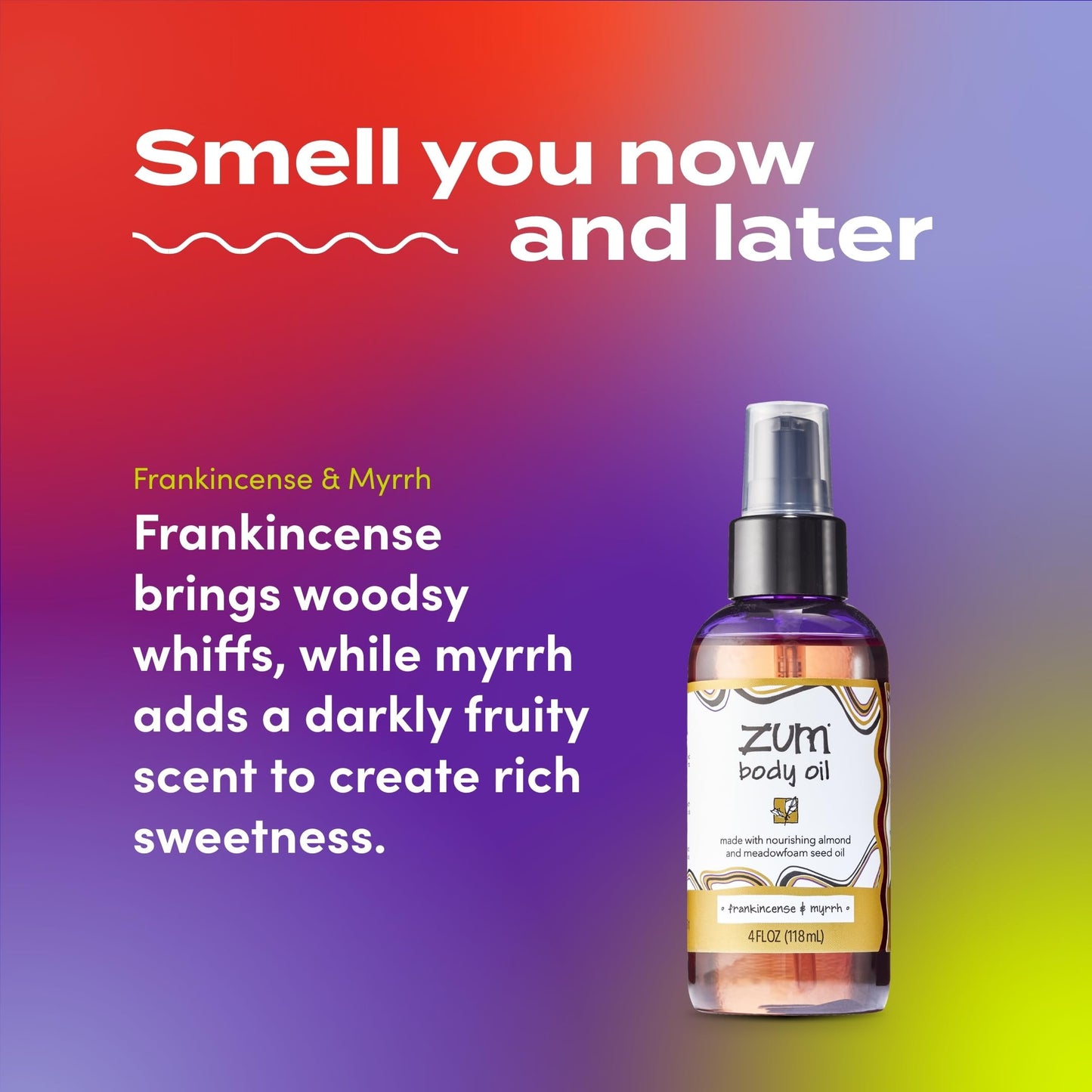 Indigo Wild Zum Frankincense & Myrrh Body Oil – Nourishing Massage Oil (4 oz)
