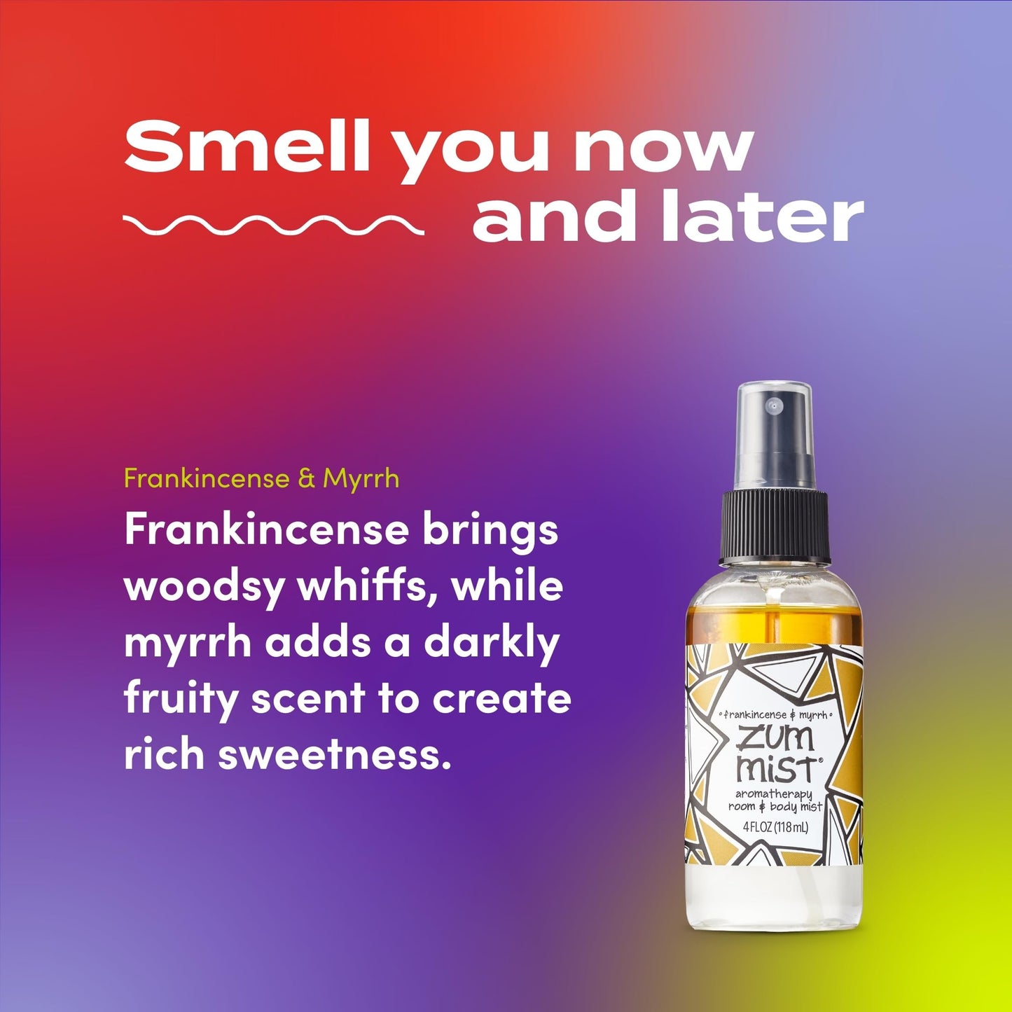 Indigo Wild Zum Mist Room & Body Spray - Frankincense & Myrrh, 4 oz x 2