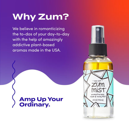 Indigo Wild Zum Mist Room & Body Spray – Sea Salt Scent, 4 oz (2 Pack)