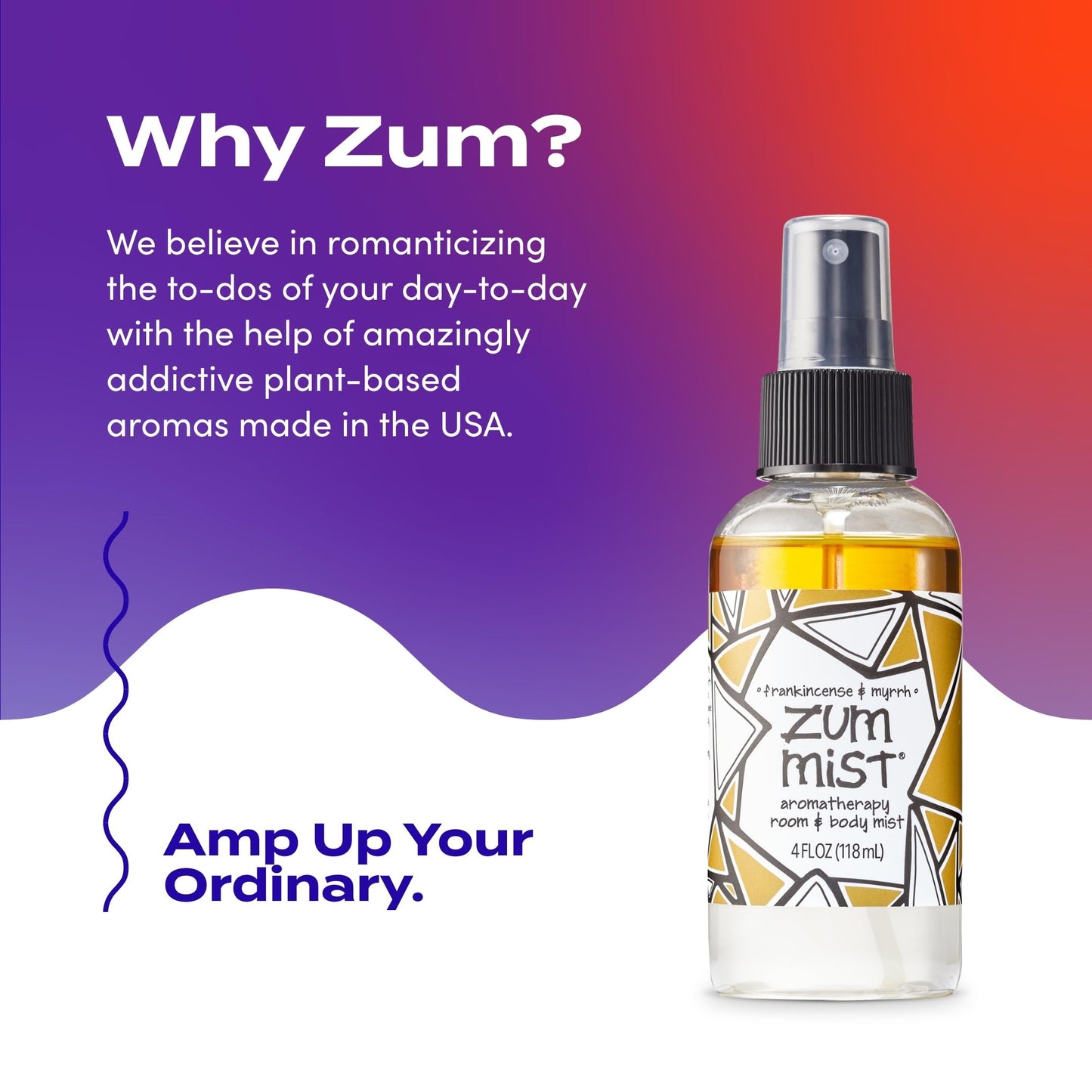 Indigo Wild Zum Mist Room & Body Spray - Frankincense & Myrrh, 4 oz x 2