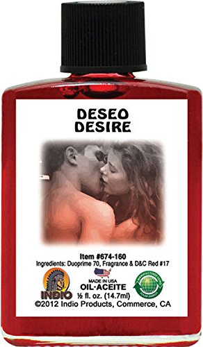 INDIO Desire DESEO Oil – 1/2 oz Spiritual Oil for Rituals & Meditation