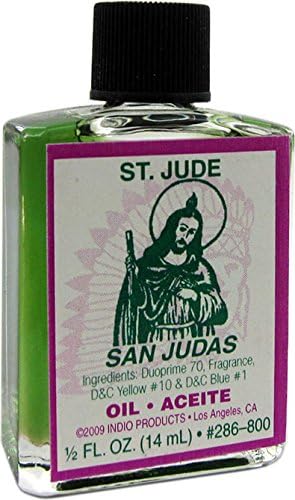 INDIO ST Jude Oil 1/2oz — Spiritual Ritual Oil for Candles, Altars, and Baths