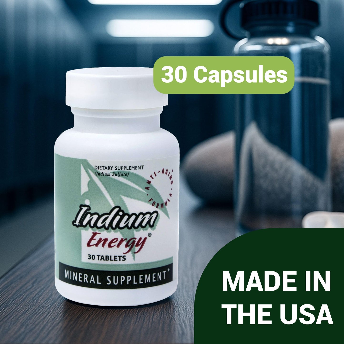 Indium Energy - All-Natural Anti-Aging & Energy Support (30 Count) | EAST PARK Research