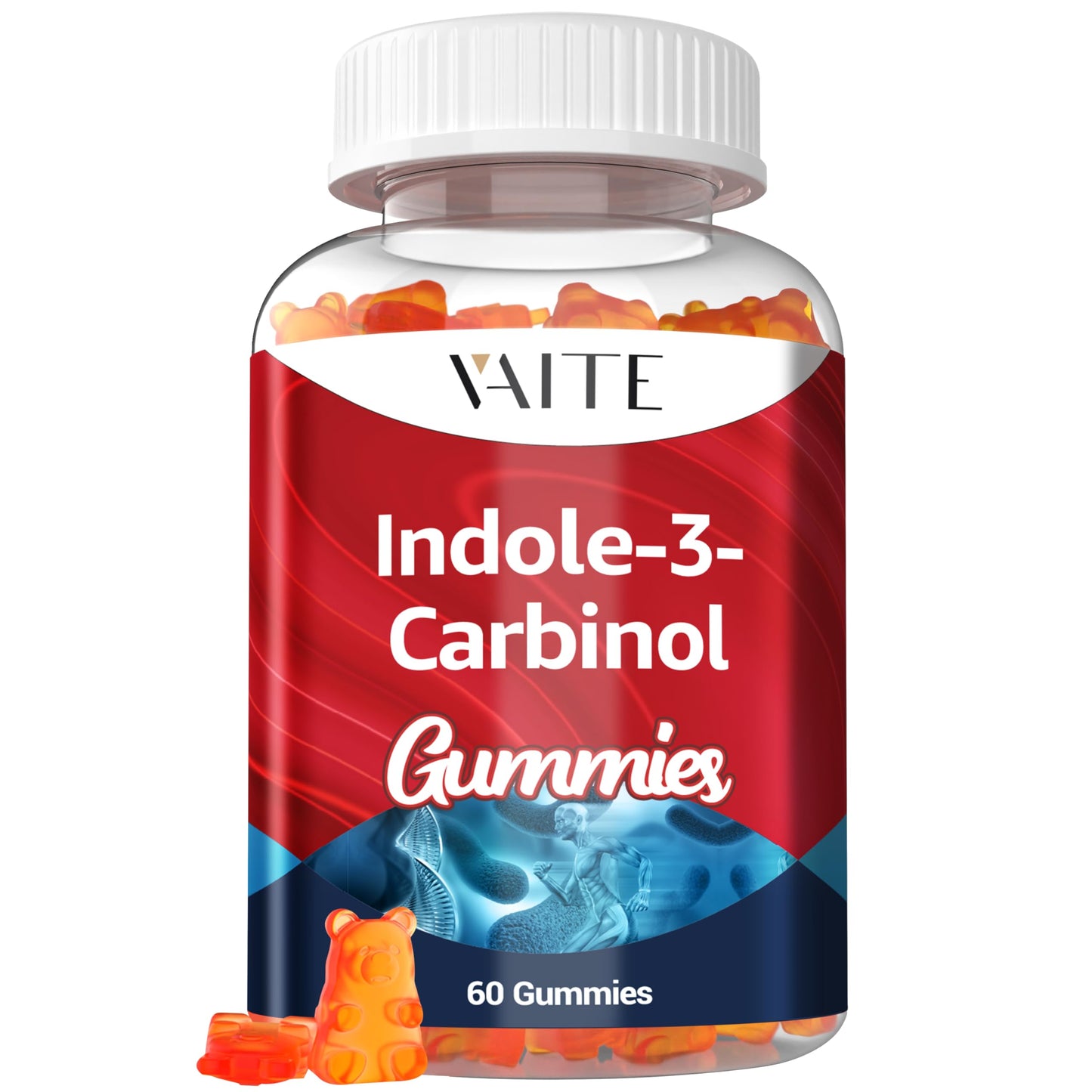 Indole-3-Carbinol 400mg Gummies – Hormonal Balance & Antioxidant Support | 60 Vegan Chewables (Non-GMO, Gluten-Free)