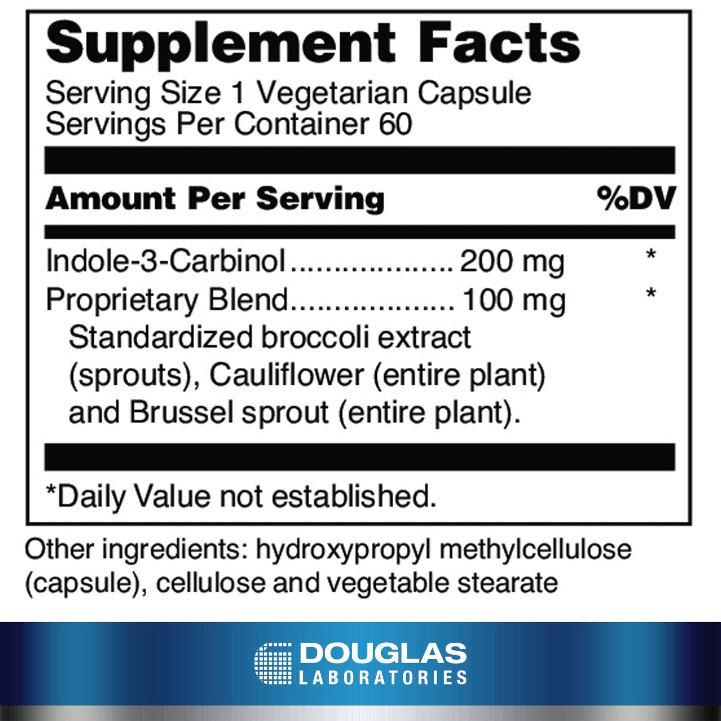 Douglas Laboratories Ultra I-3-C Indole-3-Carbinol | Proprietary Blend of Cruciferous Vegetables | 60 Capsules
