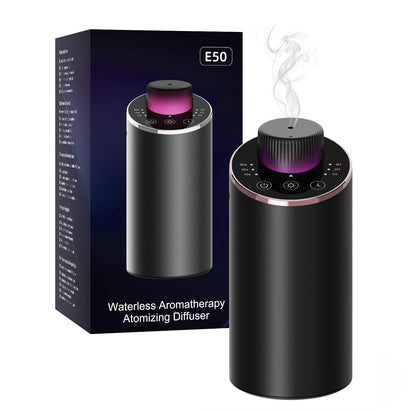 INXDOLHOM Waterless Essential Oil Diffuser | Portable Car & Home Nebulizer, 3 Timers