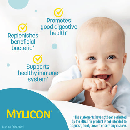 Infants' Mylicon Daily Probiotic Drops – Colic & Fussiness, 8 mL, 21 Doses