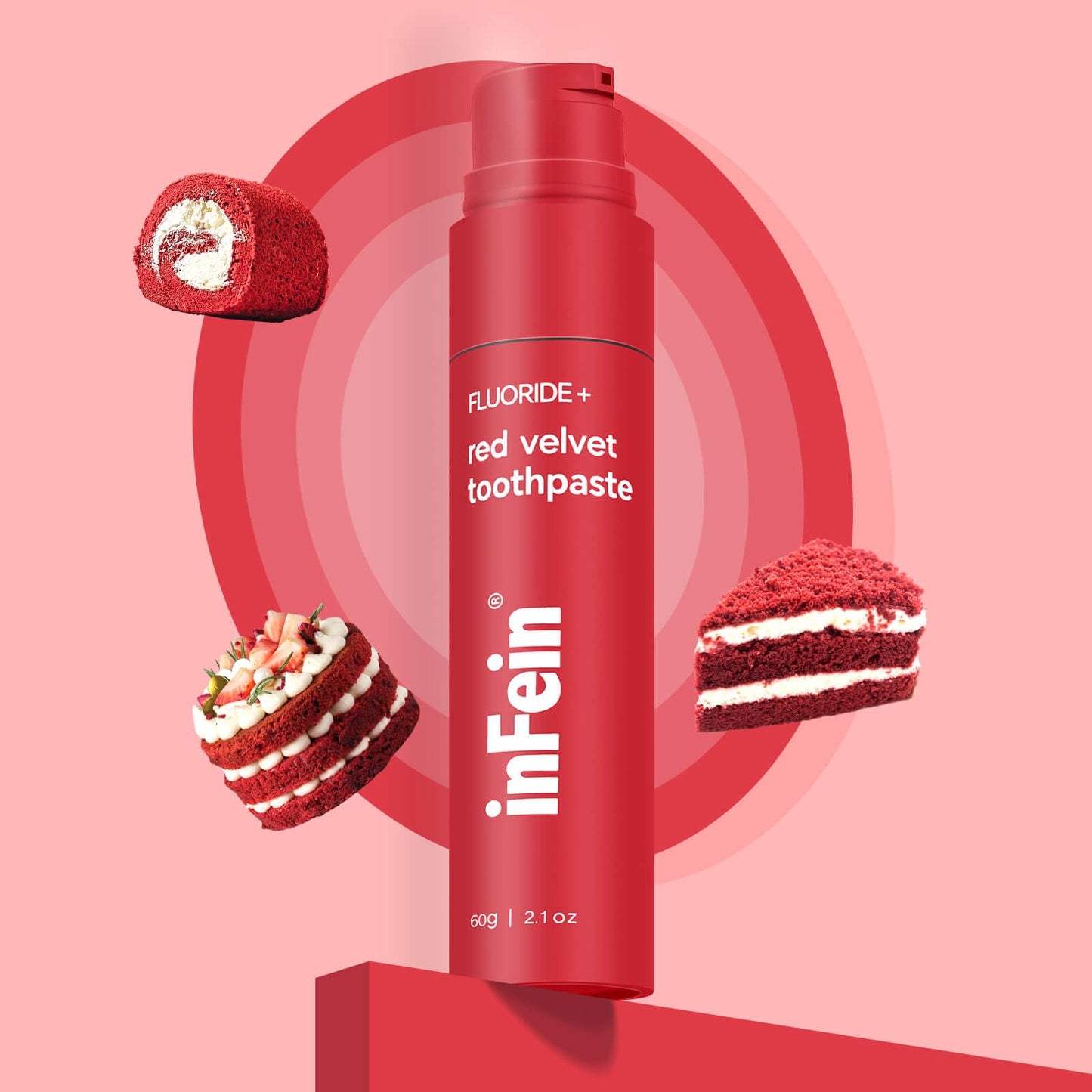 inFein Red Velvet Fluoride Toothpaste – Guilt-Free Sweetness for a Brighter Smile