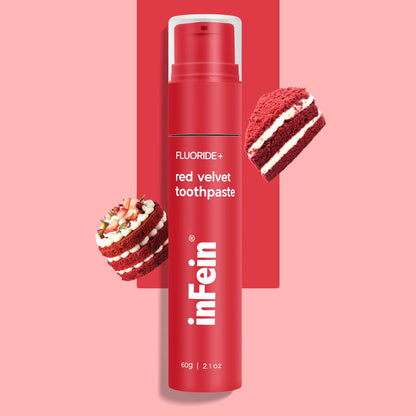 inFein Red Velvet Fluoride Toothpaste – Guilt-Free Sweetness for a Brighter Smile