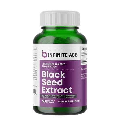Infinite Age Black Seed Oil Extract Capsules, 60 Count | Nigella Sativa