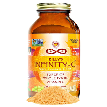 Infinity-C Organic Whole-Food Vitamin C Powder – 1000mg, Acerola, Camu Camu & Amla (30 Servings) BritishVita | Premium UK Vitamins & Wellness Supplements
