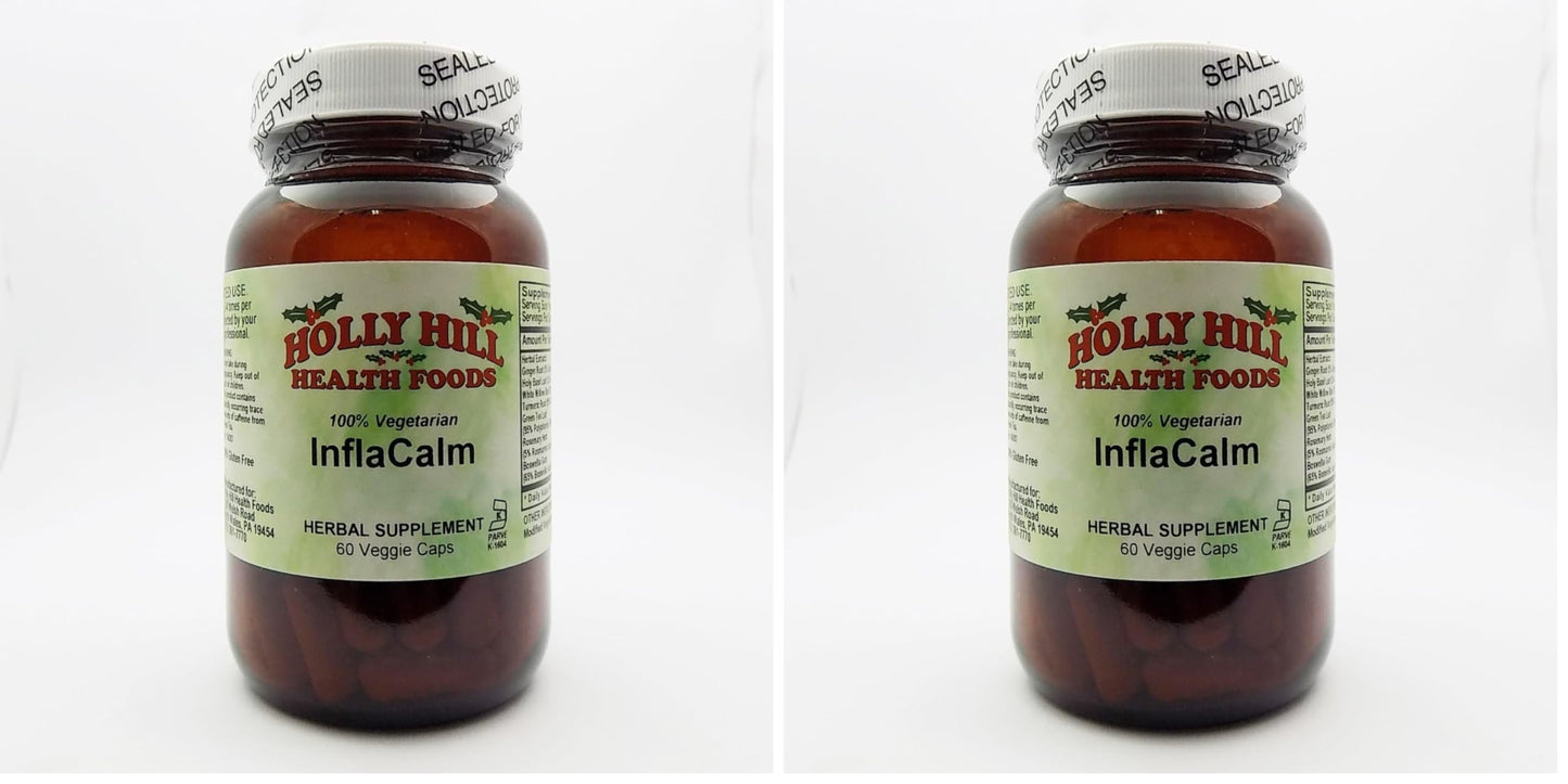 Holly Hill Inflacalm - 60 Vegetarian Capsules (Pack of 2)