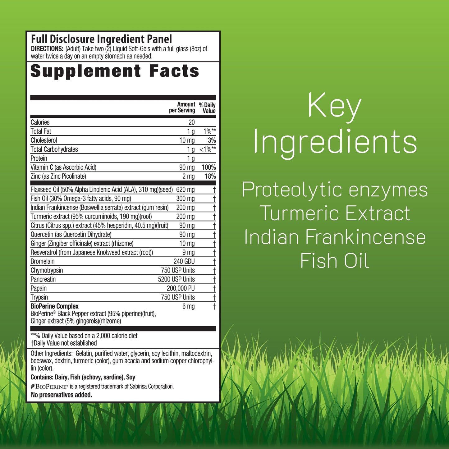 Irwin Naturals Inflamma-Less 80 Liquid Softgels – Comfort, Mobility & Flexibility