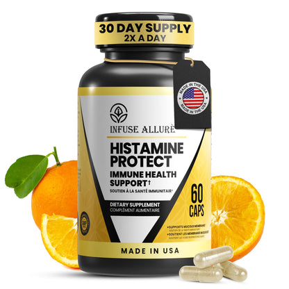 Infuse Allurè Premium Histamine Blocker DAO - Made in USA | 60 Capsules