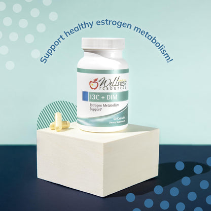 Wellness Resources I3C + DIM for Healthy Estrogen Metabolism & Detoxification | 60 Capsules