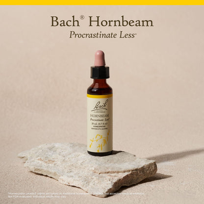 Bach Hornbeam Original Flower Remedy – Procrastinate Less | 20mL Dropper
