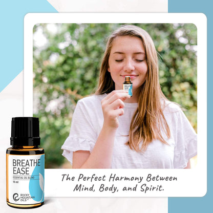Rocky Mountain Oils Breathe Ease Essential Oil Blend - Diffuser & Topical - 15ml