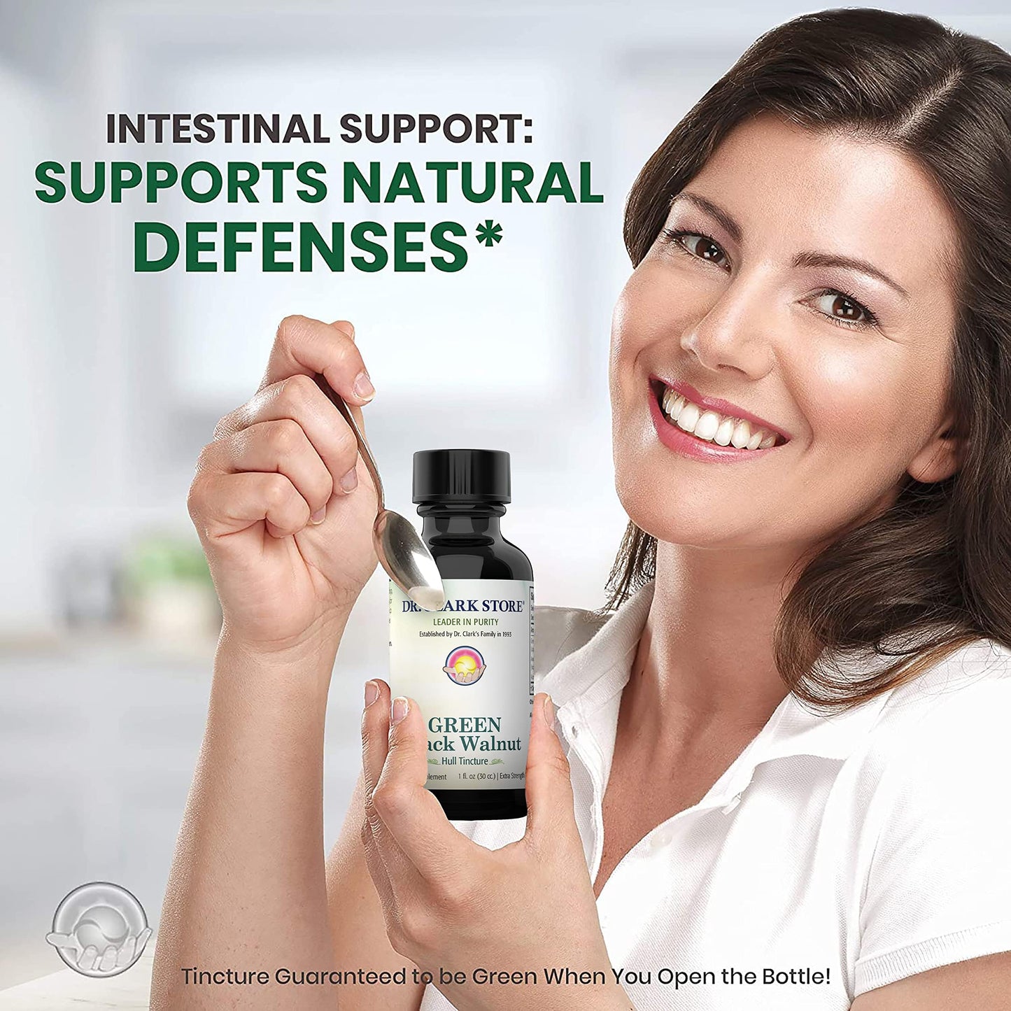 Original Green Black Walnut Hull Tincture (Extra Strength) by Dr. Hulda Clark - 2 Fl Oz