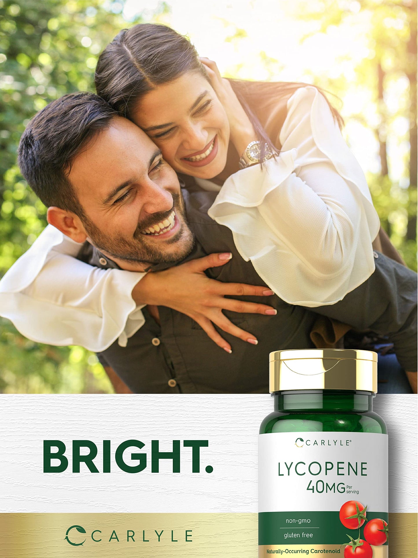 Carlyle Lycopene 40mg | 120 Softgels - Non-GMO & Gluten Free | Naturally Occurring Carotenoid